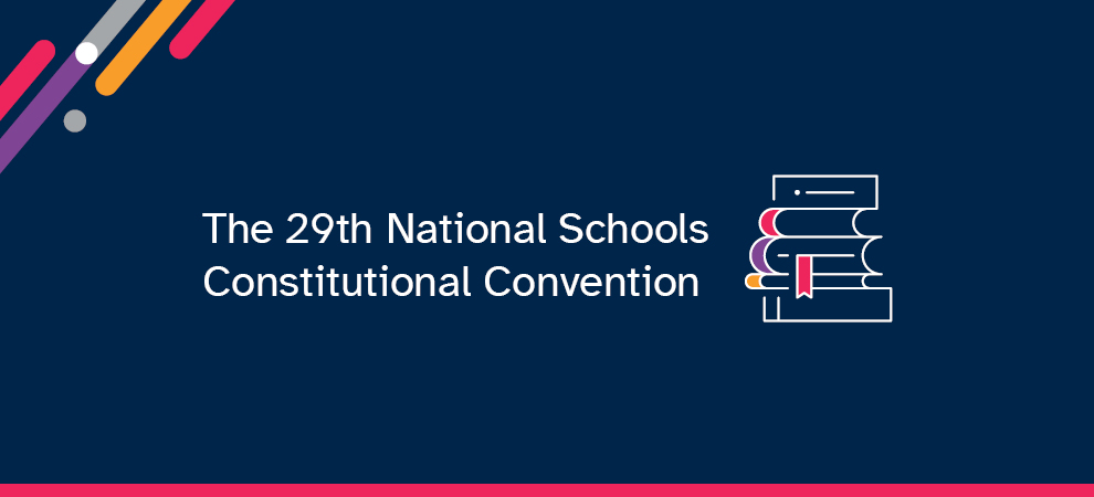 The National Schools Constitutional Convention opened today - Newsroom Banner (Decorative)