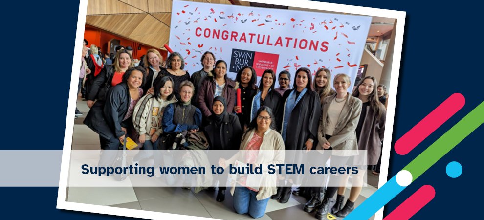 Women in STEM Graduation NewsRoom Banner (Decorative)