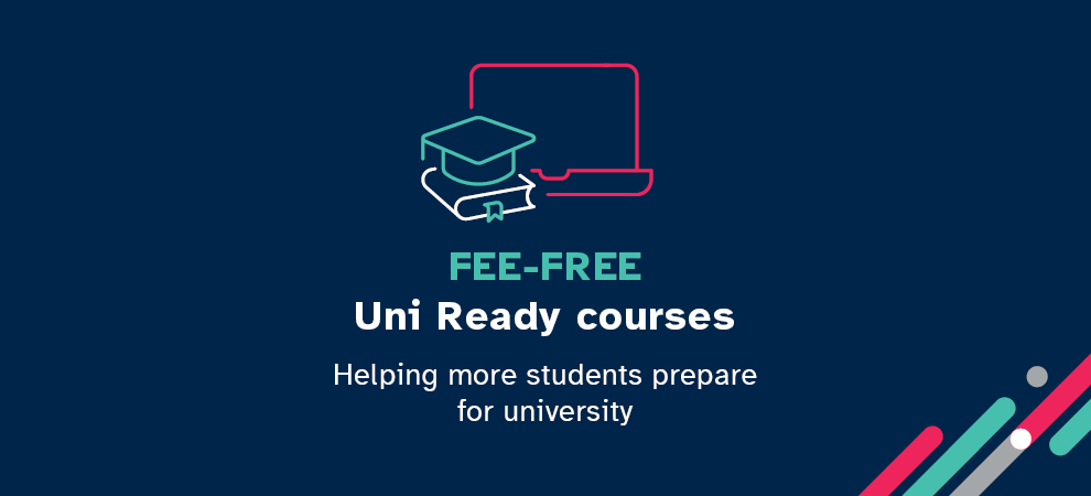 FEE-FREE Uni Ready courses Banner (Decorative)