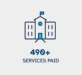 490+ services paid