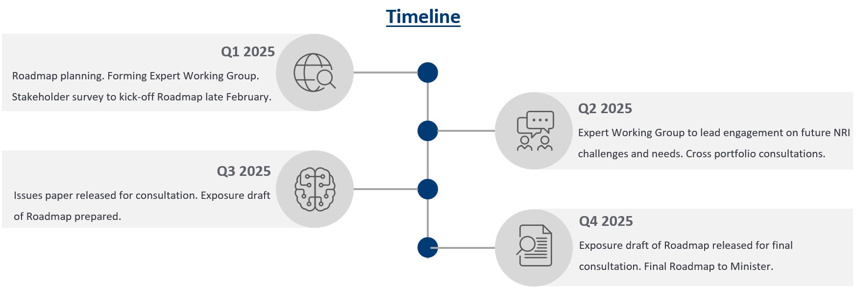 Roadmap timeline diagram