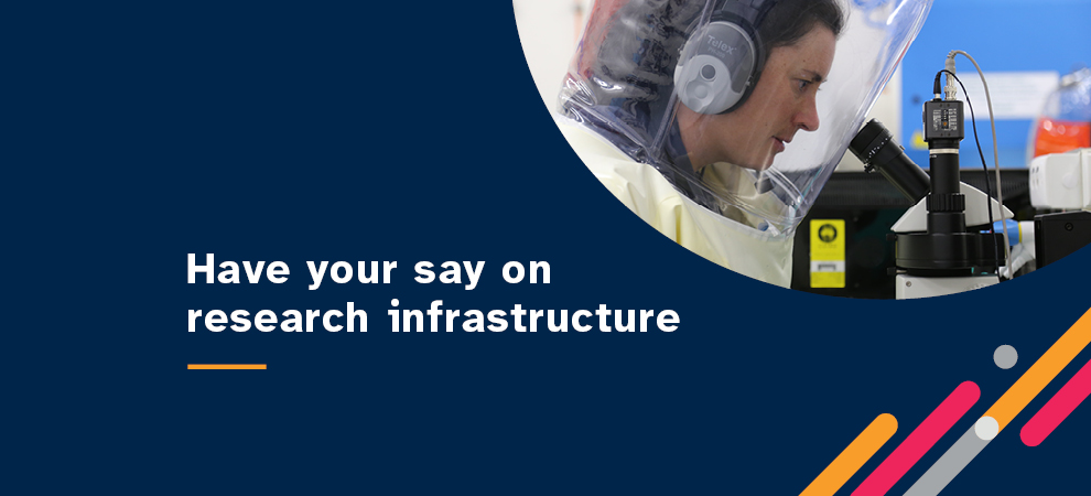 Have your say on research infrastructure newsroom banner