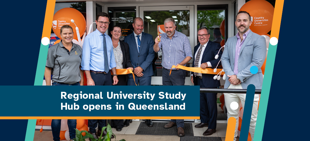 Country Universities Centre (CUC) Western Downs opening Newsroom Banner (Decorative)