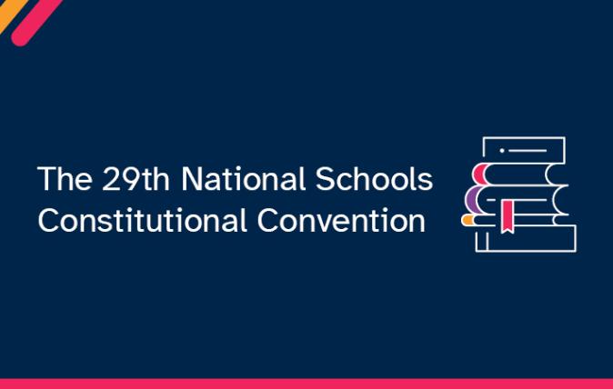 The National Schools Constitutional Convention opened today - Newsroom Banner (Decorative)