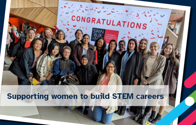 Women in STEM Graduation NewsRoom Banner (Decorative)