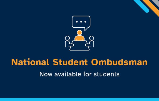 National Student Ombudsman now available for students decorative banner.