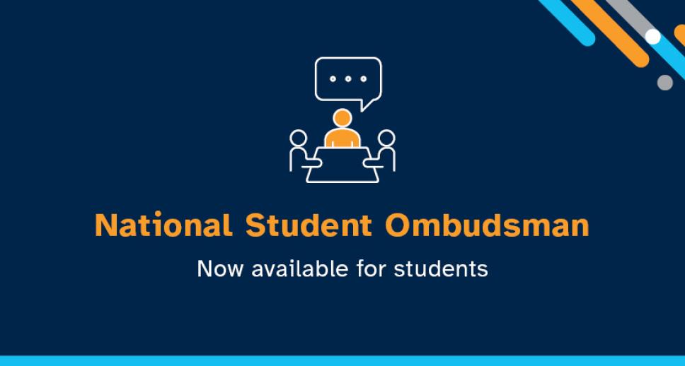 National Student Ombudsman now available for students decorative banner.