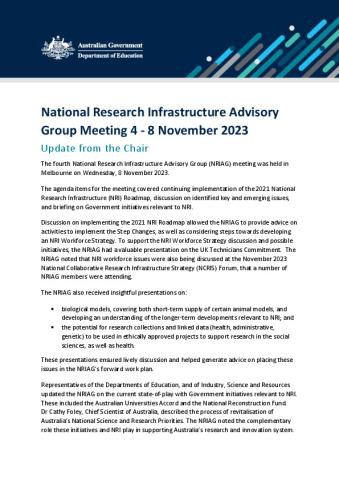 NRIAG Meeting 4- 8th November Chair Update.pdf