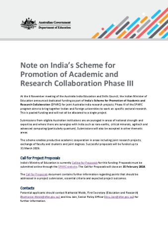 Note on India’s Scheme for Promotion of Academic and Research Collaboration Phase III.pdf