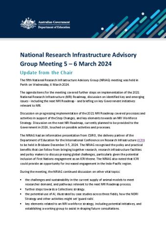 NRI Advisory Group - Chair Update - 6 March 2024.pdf