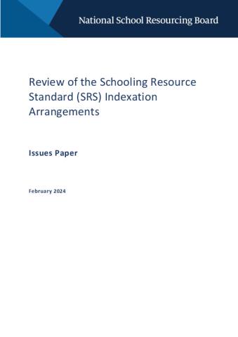 NSRB Issues Paper Review of SRS indexation arrangements.pdf