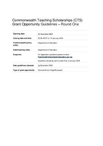 Commonwealth Teaching Scholarships Grant Opportunity Guidelines.pdf