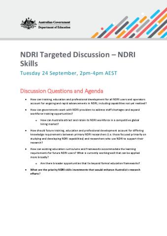 NDRI Targeted Discussion_NDRI Skills.pdf