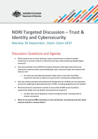 NDRI Targeted Discussion_Trust & Identity and Cybersecurity.pdf