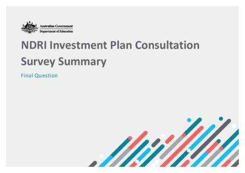 NDRI Investment Plan Consultation Survey Summary_Final Question.pdf