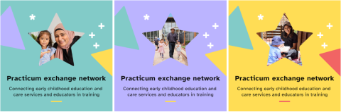 social media tiles for practicum exchange network