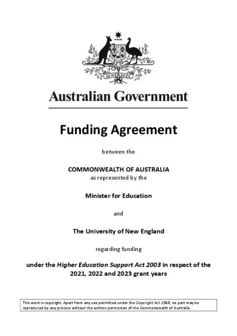 Revised UNE 2021-2023 Funding Agreement.pdf