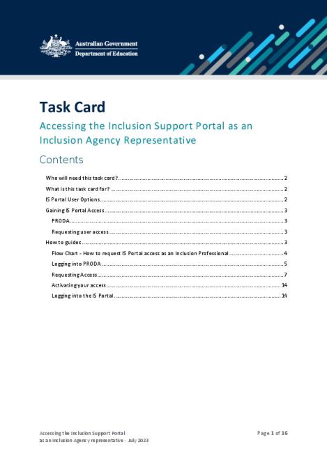 Task Card - Accessing the Inclusion Support Portal as an Inclusion Agency Representative.pdf