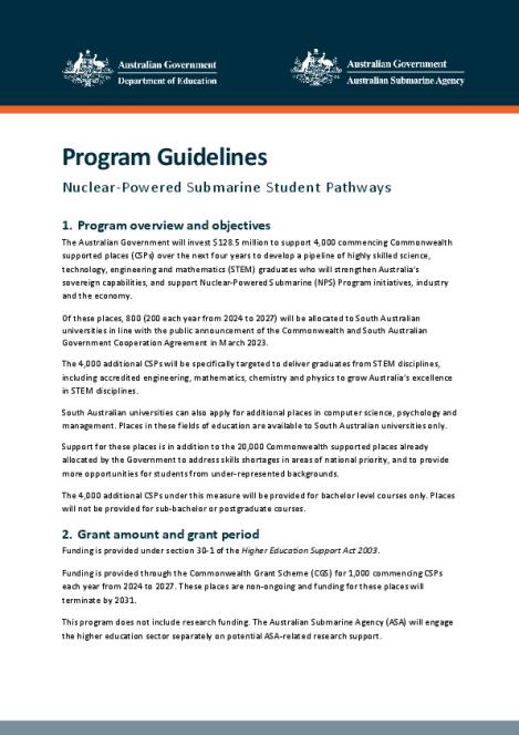 Nuclear-Powered Submarine Student Pathways program guidelines.pdf