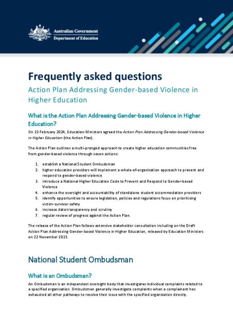 FAQs-Action Plan Addressing Gender-Based Violence in Higher Education.pdf