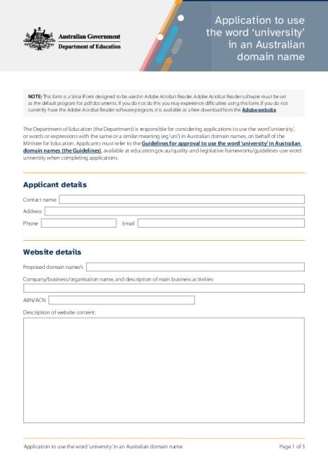 3025 Application to use the Word ‘University’ in an Australian domain name - Fillable PDF_ACC.pdf