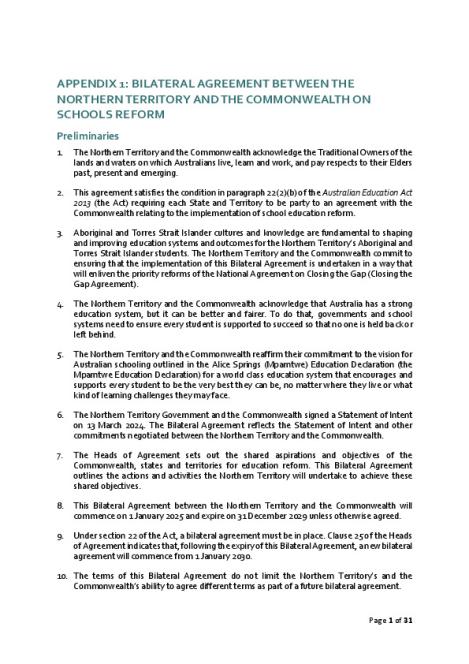 Northern Territory Bilateral - Better and Fairer Schools Agreement.pdf