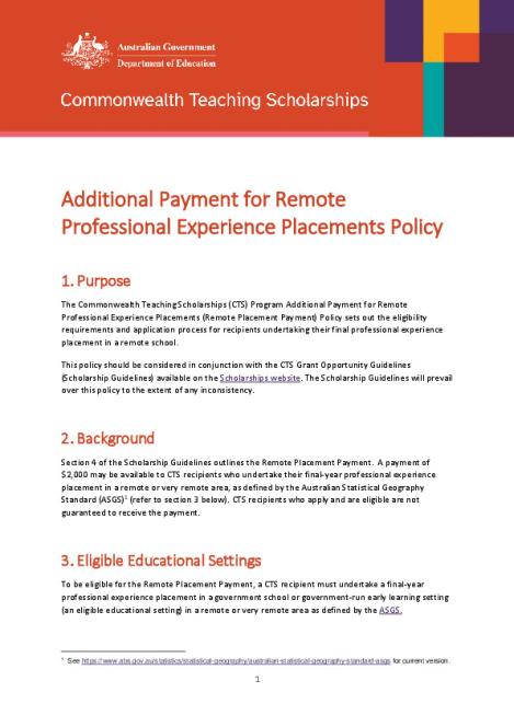 Additional Payment for Remote Professional Experience Placements Policy.pdf