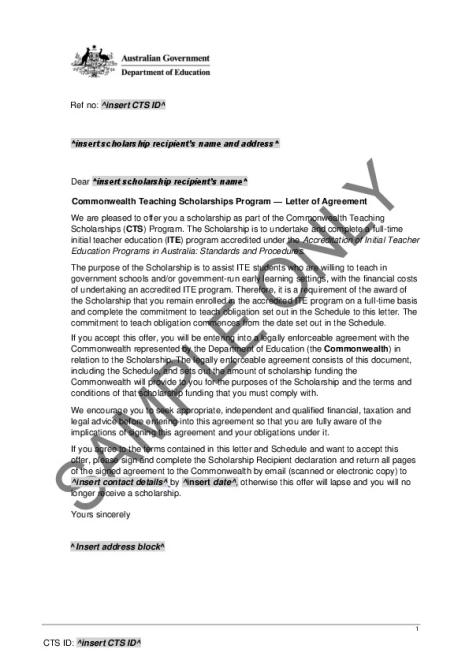 Commonwealth Teaching Scholarships - Sample Scholarship Agreement.pdf