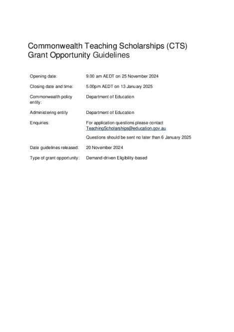 Commonwealth Teaching Scholarships Grant Opportunity Guidelines Rounds 2 to 5.pdf