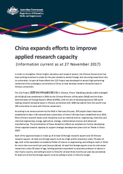 20171127 China expands efforts to improve applied research capacity - accessible.pdf