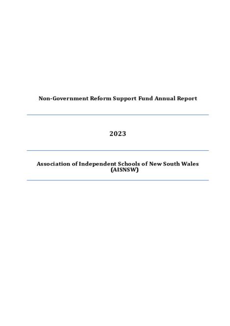 2023 NGRSF Annual Report - AISNSW.pdf